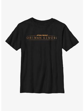 Star Wars Obi-Wan Kenobi Gold Logo Youth T-Shirt, , hi-res