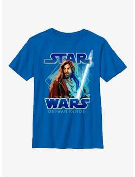 Star Wars Obi-Wan Kenobi Painterly With Logo Youth T-Shirt, , hi-res