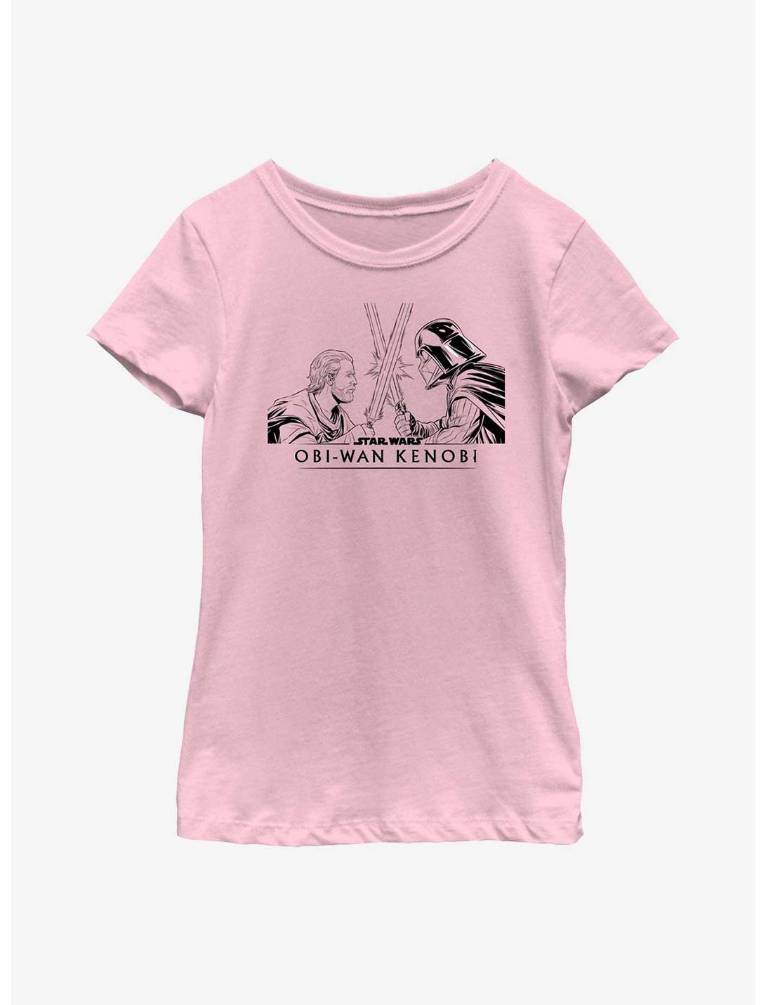 Star Wars Obi-Wan Kenobi Obi Clash Youth Girls T-Shirt, PINK, hi-res