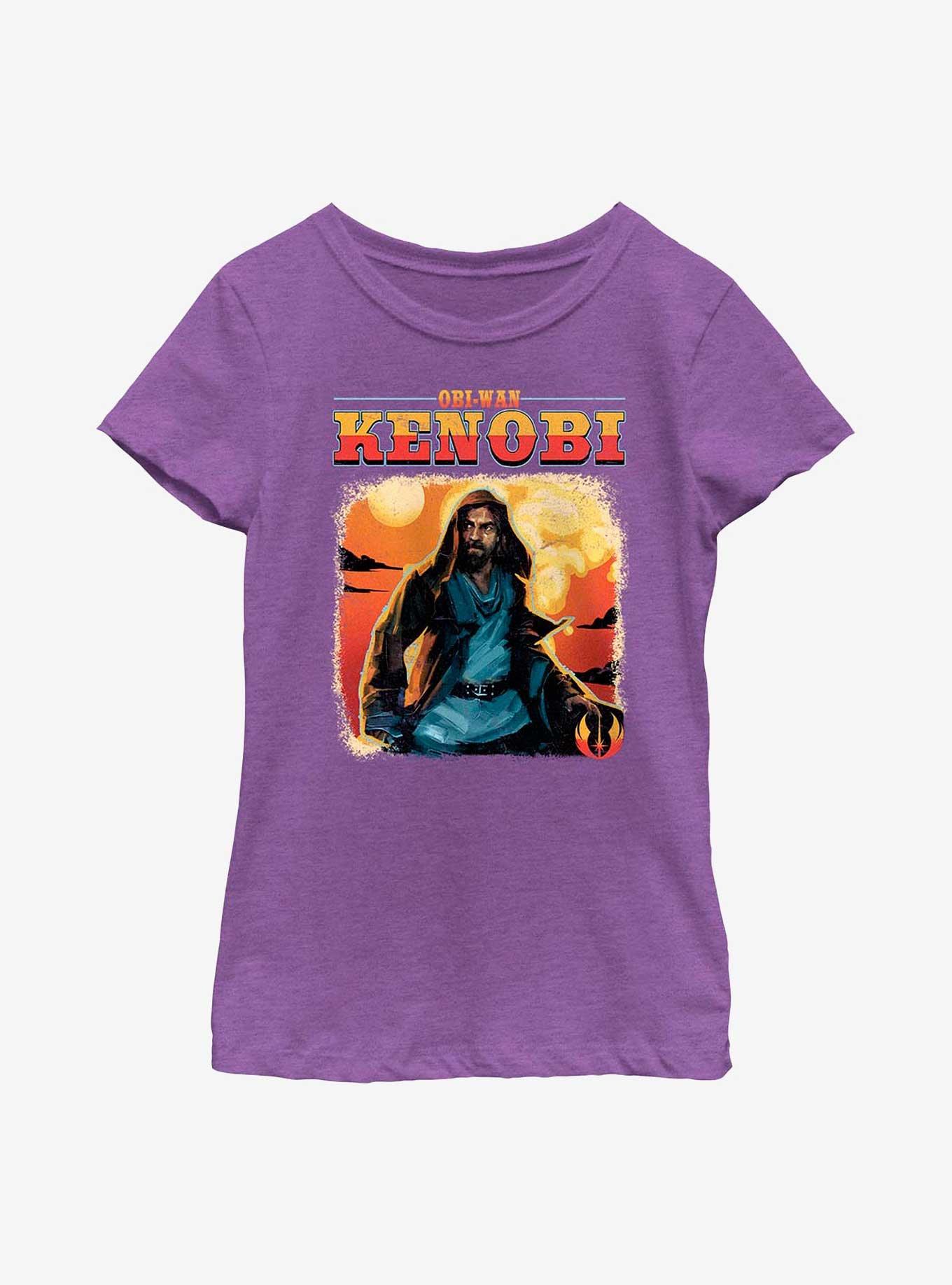Star Wars Obi-Wan Kenobi Western Obi-Wan Youth Girls T-Shirt, , hi-res