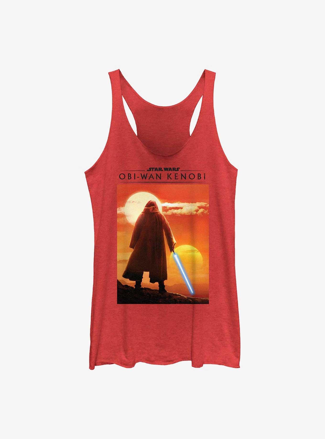 Star Wars Obi-Wan Kenobi Two Suns Womens Tank Top, RED HTR, hi-res