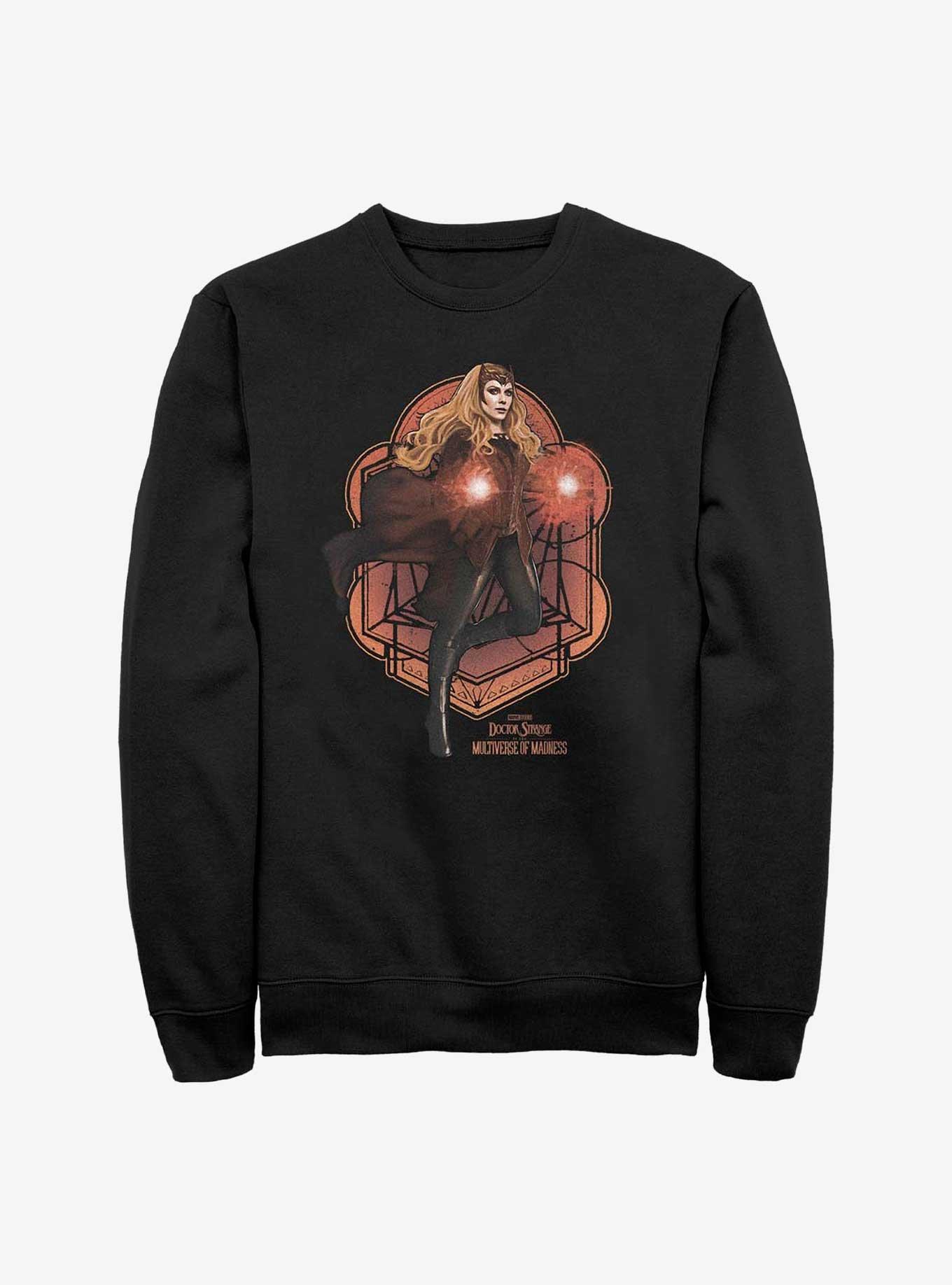 Marvel Doctor Strange In The Multiverse Of Madness Wanda Scarlet Witch Mandala Sweatshirt, BLACK, hi-res