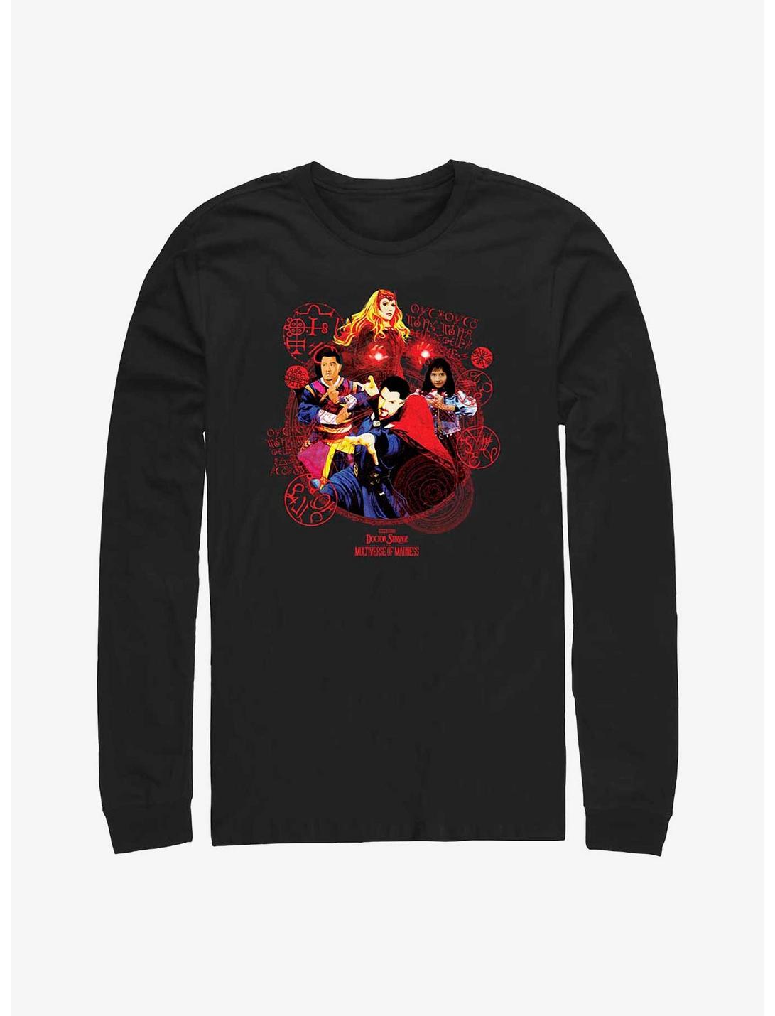 Marvel Doctor Strange In The Multiverse Of Madness Badge Of Heroes Long-Sleeve T-Shirt, BLACK, hi-res