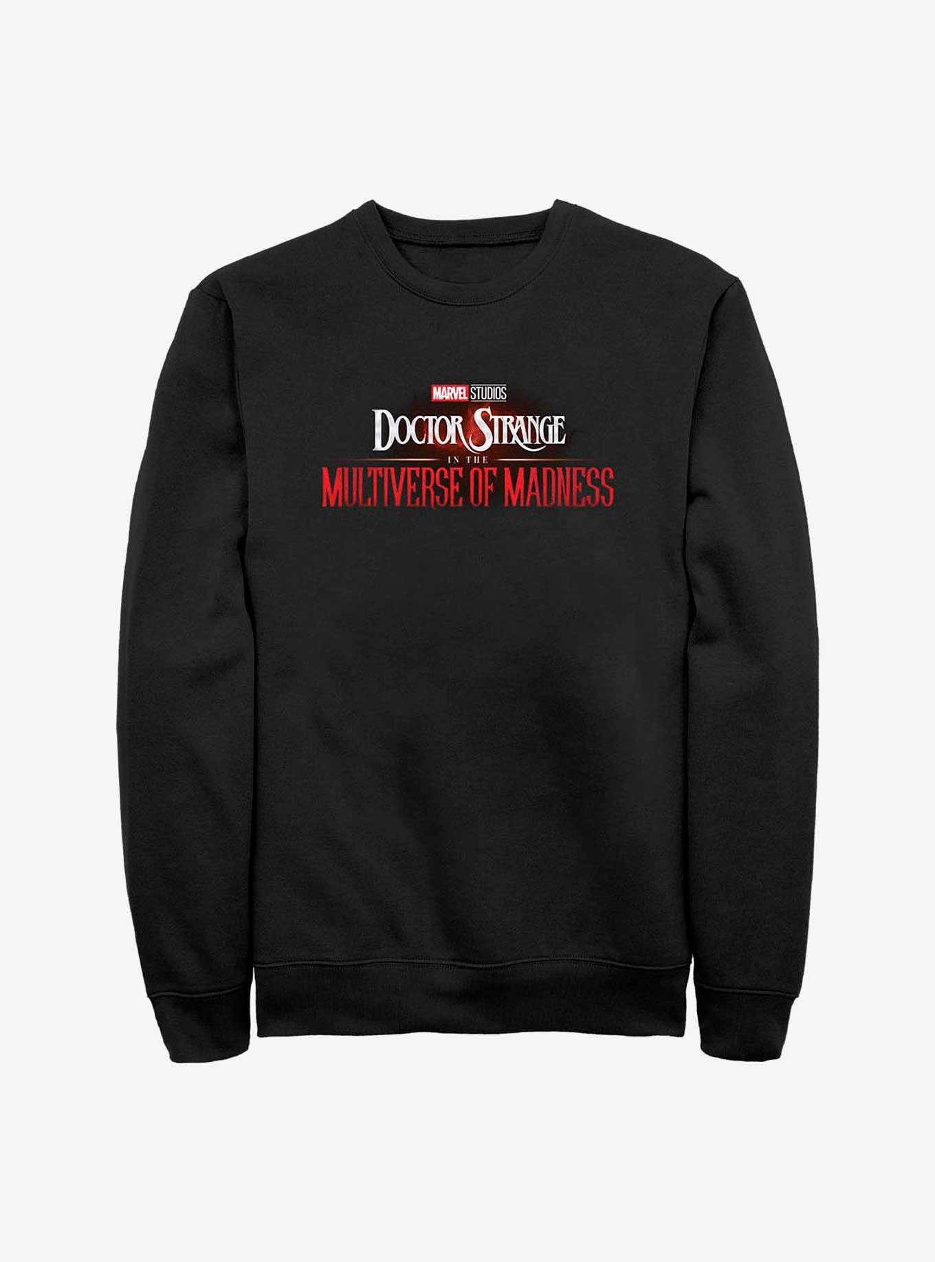 Marvel Doctor Strange In The Multiverse Of Madness Rendered Logo Sweatshirt, BLACK, hi-res