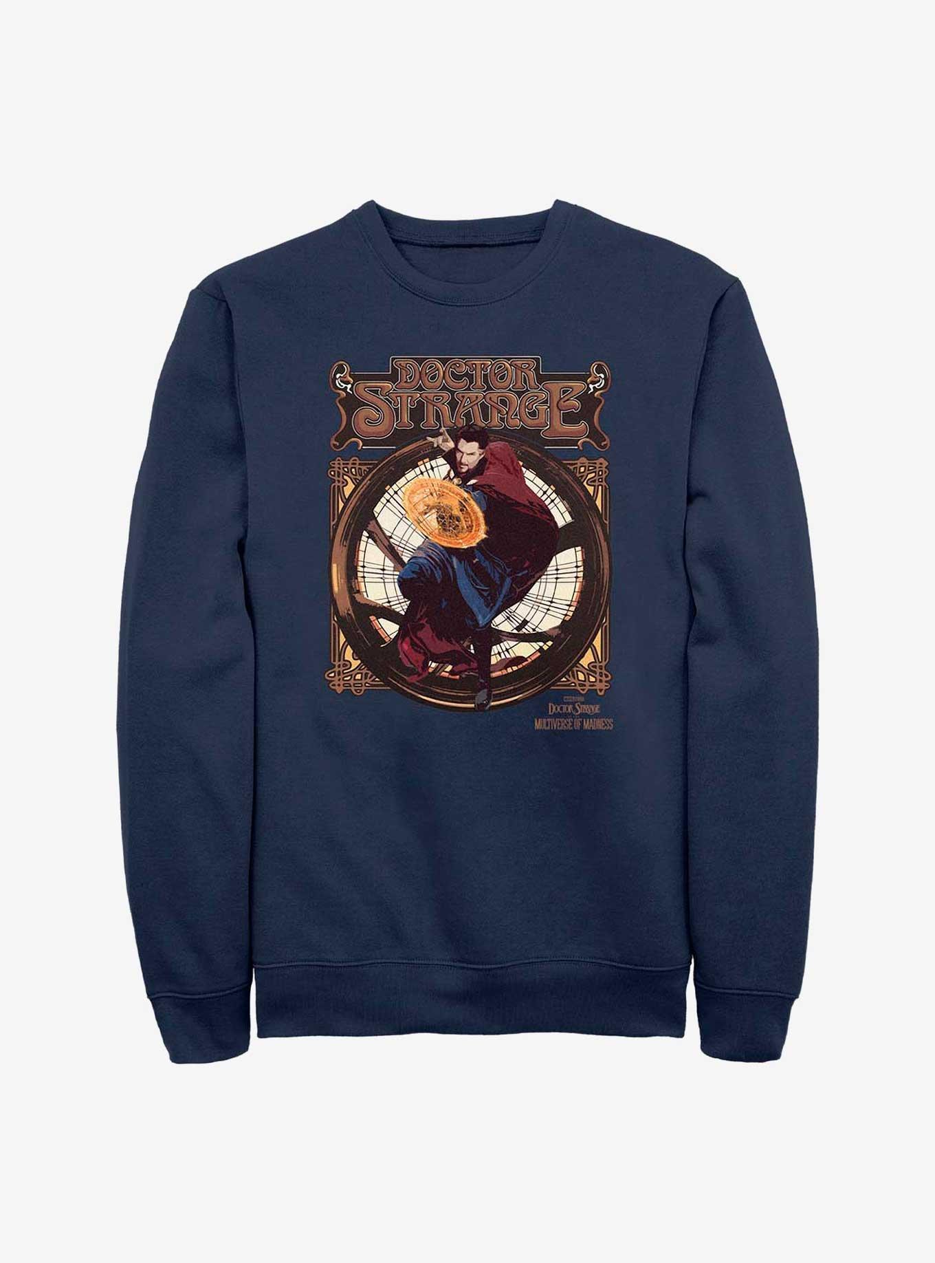 Marvel Doctor Strange In The Multiverse Of Madness Retro Seal Sweatshirt, NAVY, hi-res