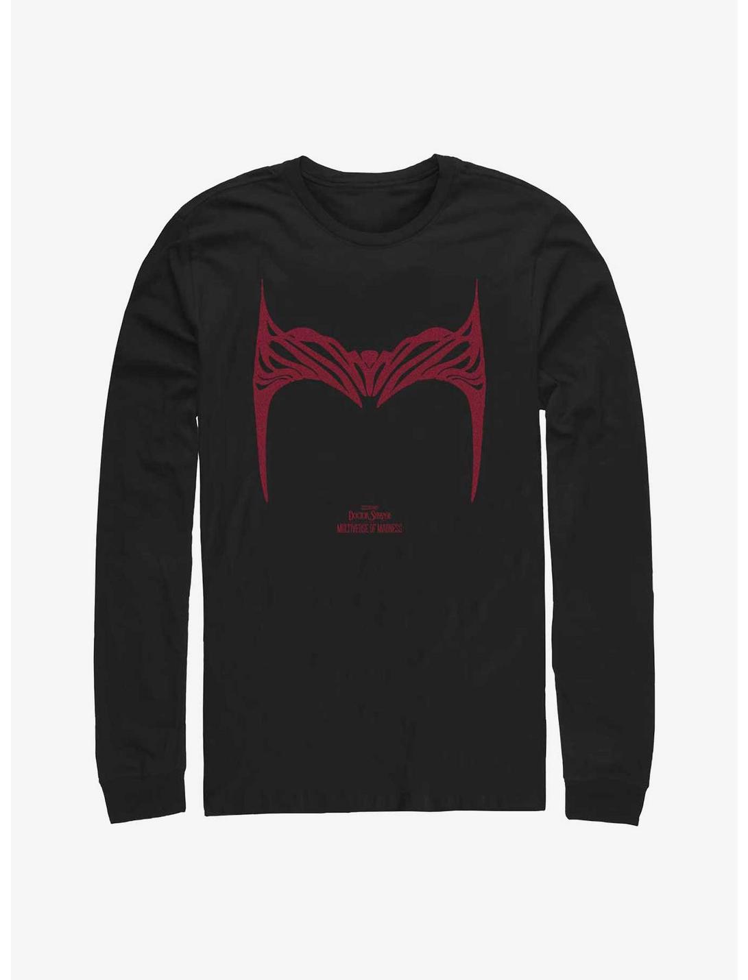 Marvel Doctor Strange In The Multiverse Of Madness Scarlet Witch Helm Long-Sleeve T-Shirt, BLACK, hi-res