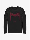 Marvel Doctor Strange In The Multiverse Of Madness Scarlet Witch Helm Long-Sleeve T-Shirt, BLACK, hi-res