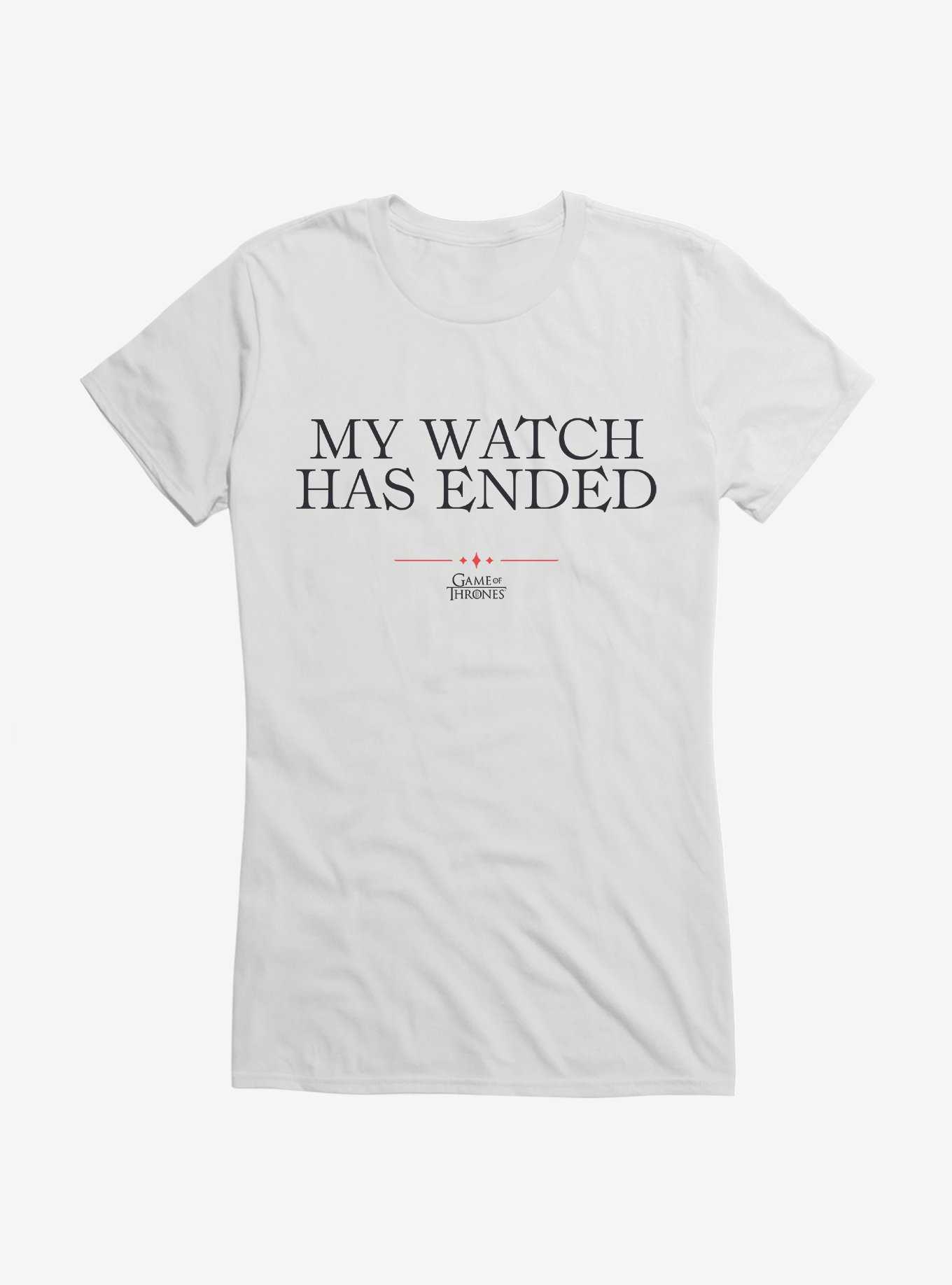 Game Of Thrones Quote My Watch Has Ended Girls T-Shirt, , hi-res