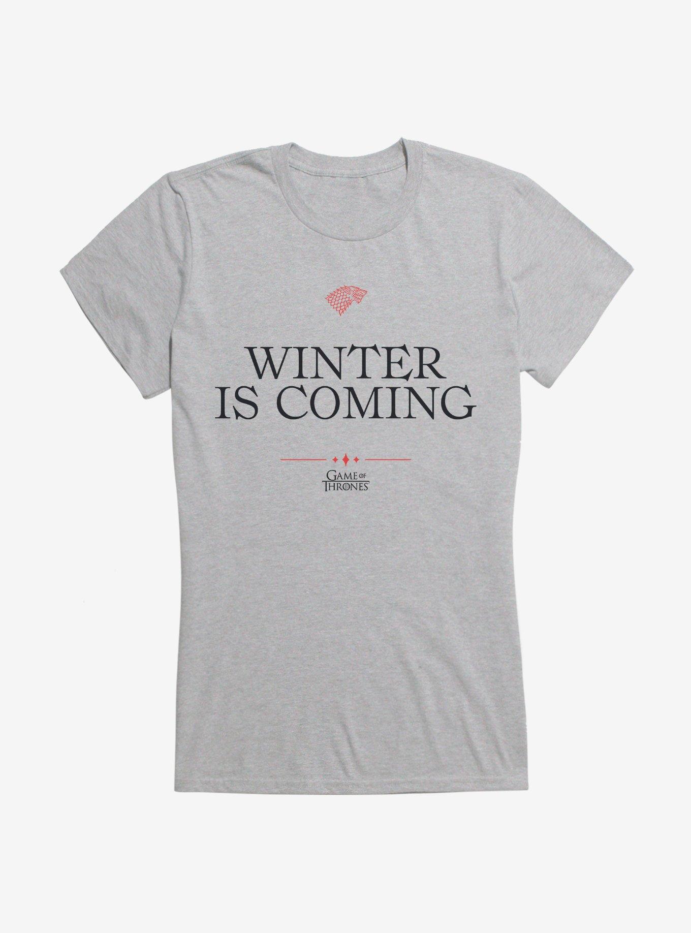 Game Of Thrones Quote Stark Winter Is Coming Girls T-Shirt, , hi-res