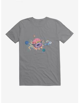 Rick And Morty Monster Chase T-Shirt, STORM GREY, hi-res