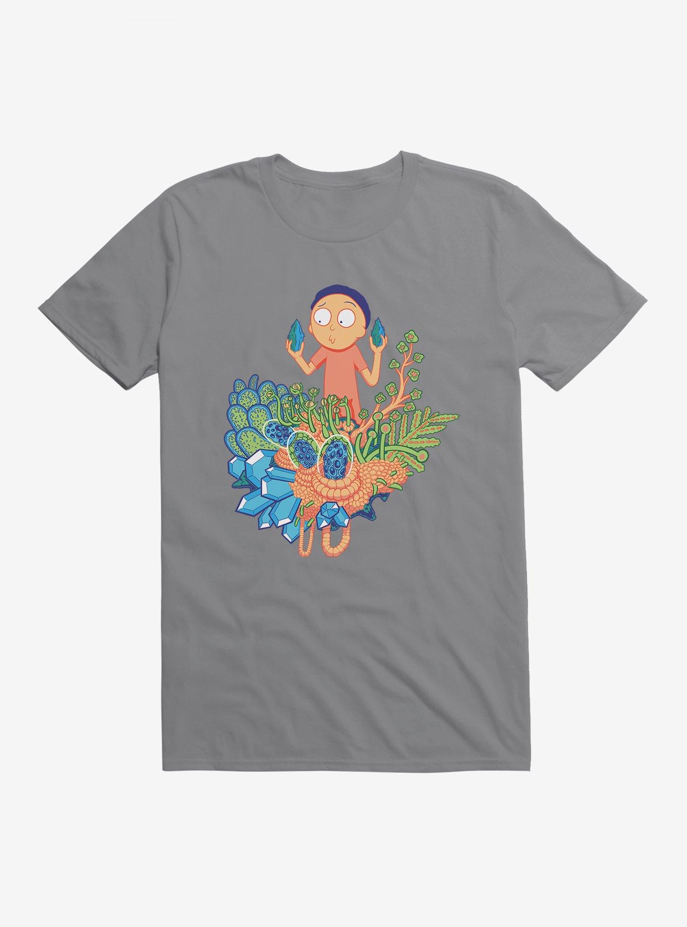 Rick And Morty Plants Morty T-Shirt, STORM GREY, hi-res