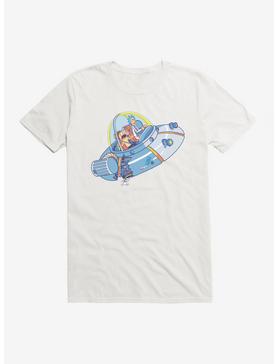 Rick And Morty UFO T-Shirt, WHITE, hi-res