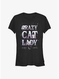 Disney The Aristocats Crazy Cat Lady Girls T-Shirt, BLACK, hi-res