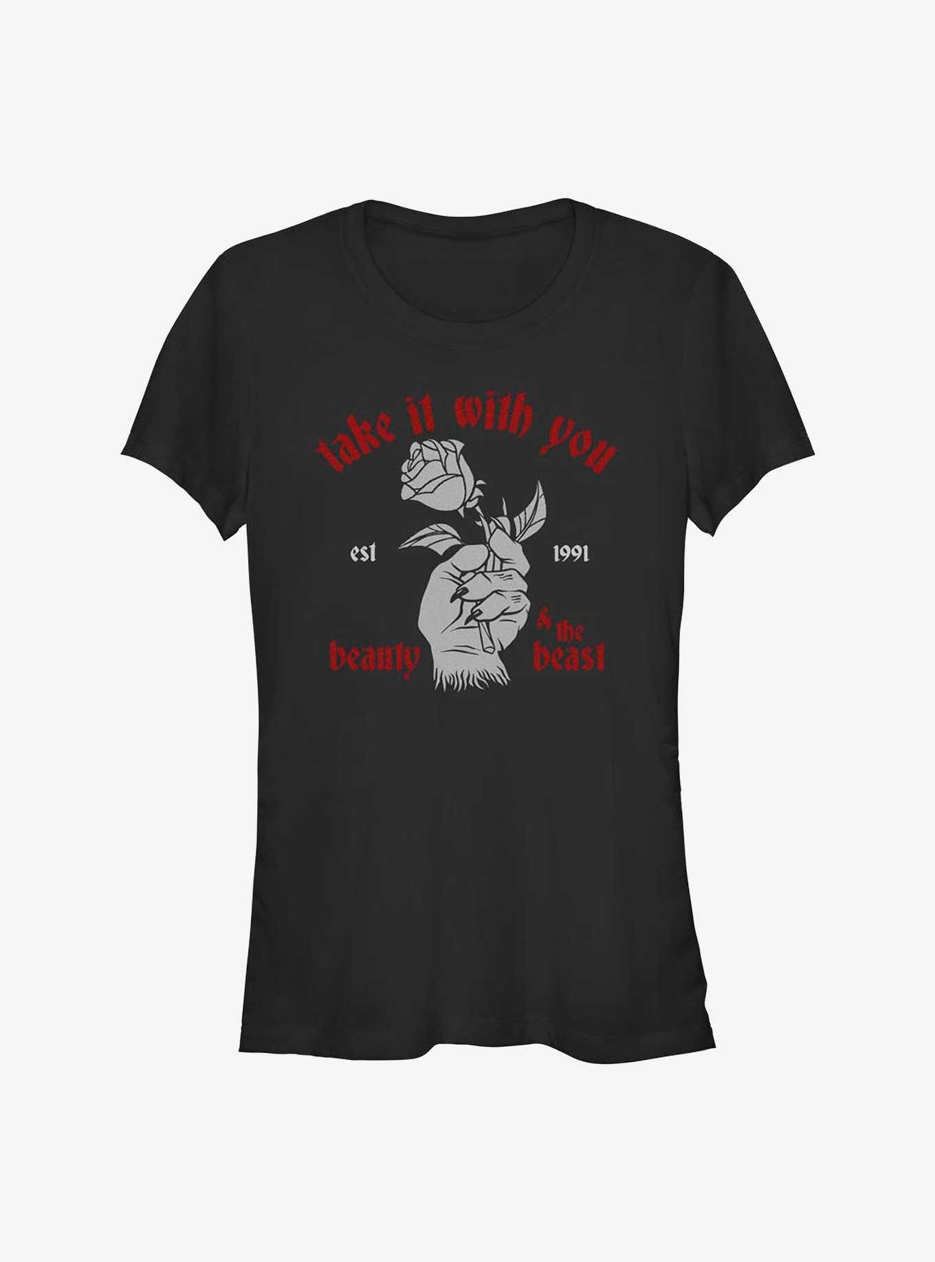 Disney Beauty and the Beast With You Girls T-Shirt, RED, hi-res