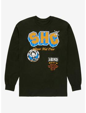 One Piece Straw Hat Crew Mixed Font Long Sleeve T-Shirt - BoxLunch Exclusive , , hi-res