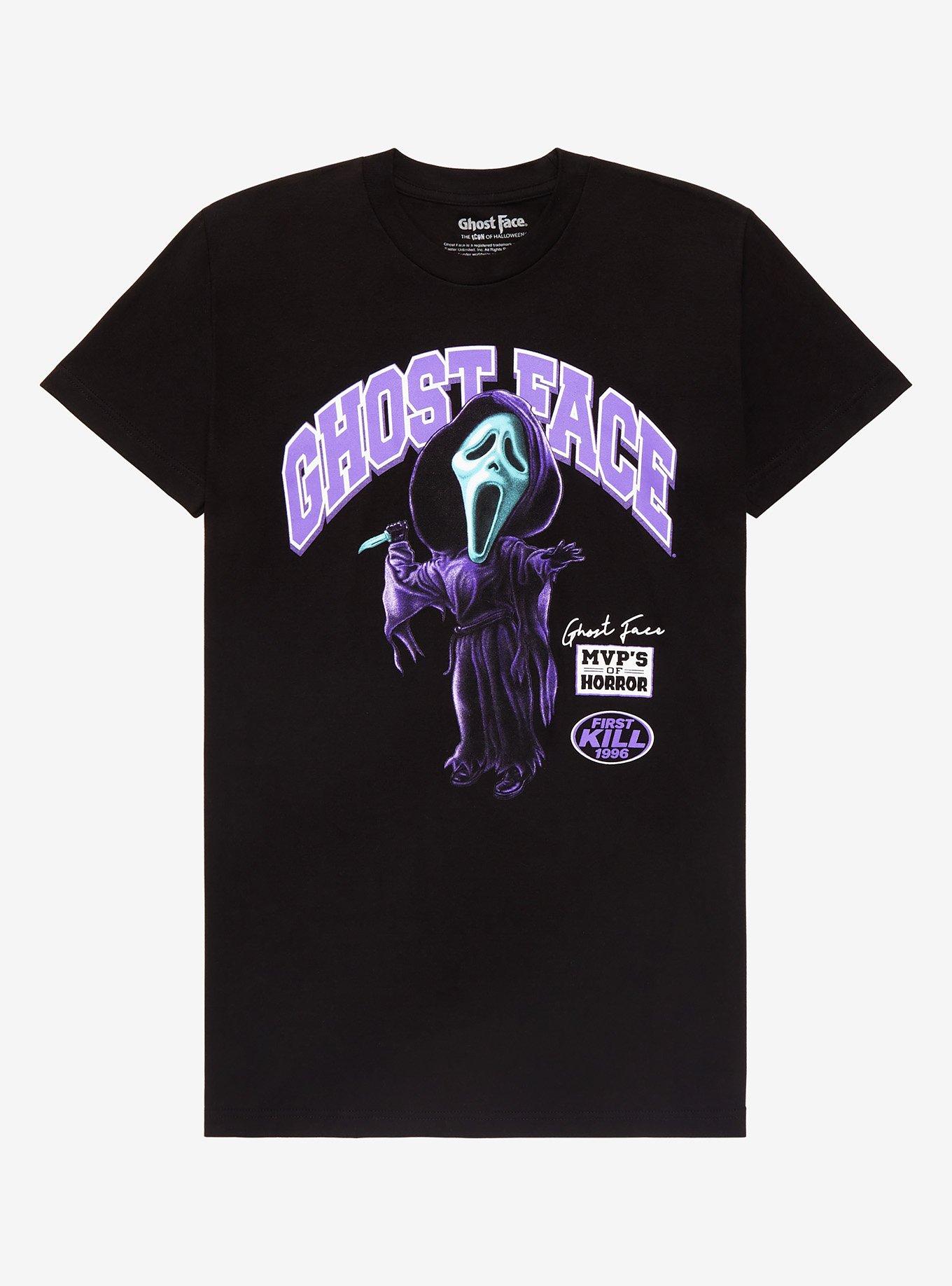 Ghostface Caricature T-Shirt - BoxLunch Exclusive, BLACK, hi-res