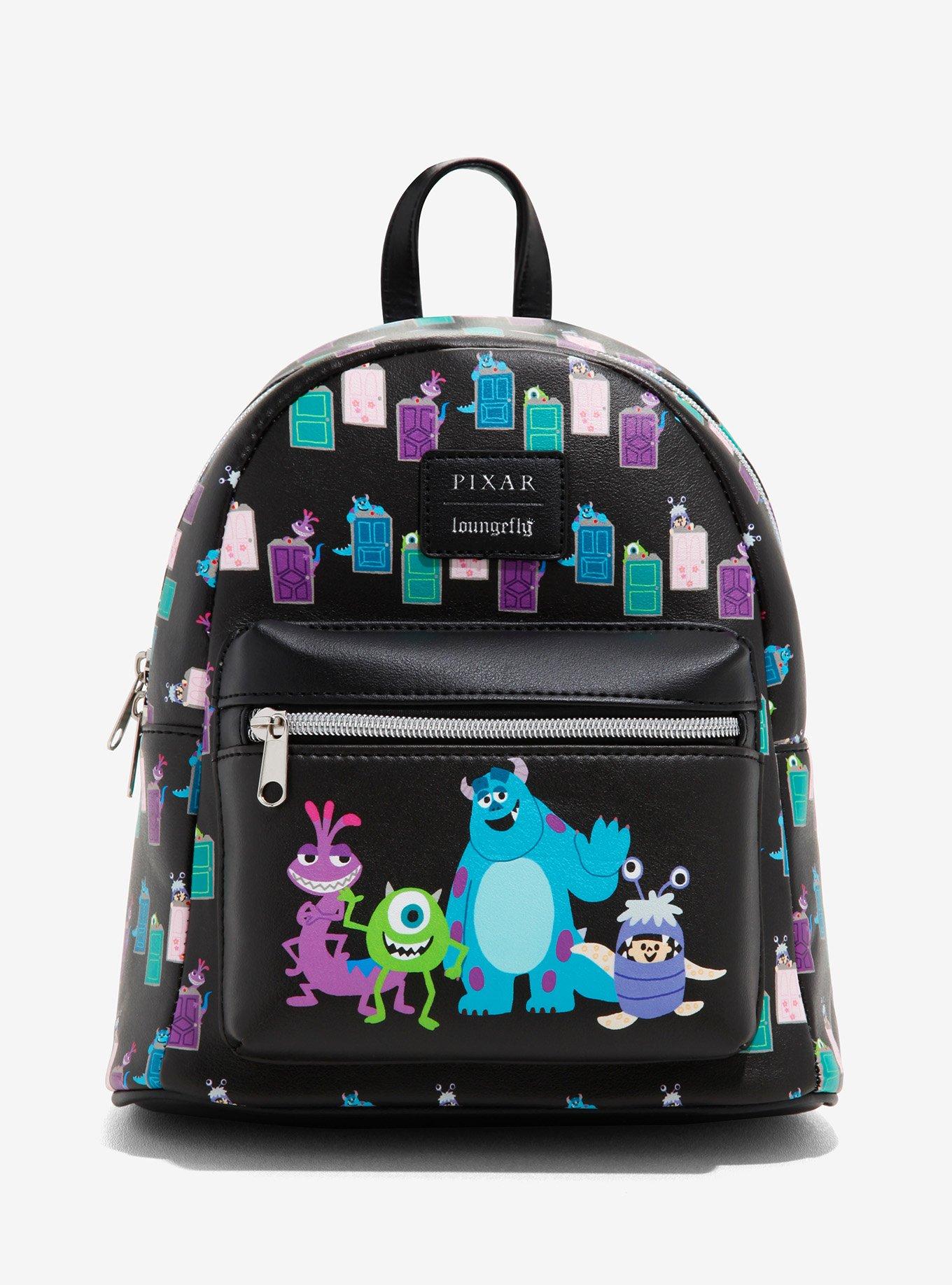 LOUNGEFLY Disney Pixar Monsters Inc. Boo Mikey Sully Mini Backpack- 20  Years NEW