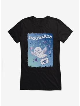 Harry Potter Hedwig Hogwarts Girls T-Shirt, BLACK, hi-res