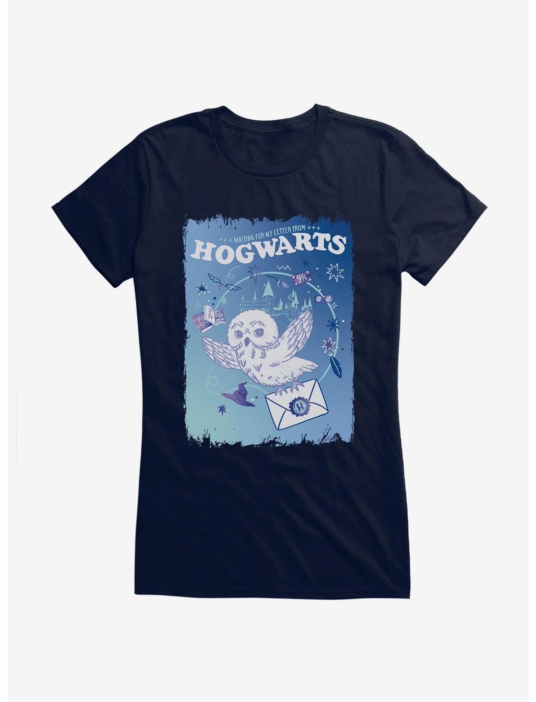 Harry Potter Hedwig Hogwarts Girls T-Shirt, NAVY, hi-res