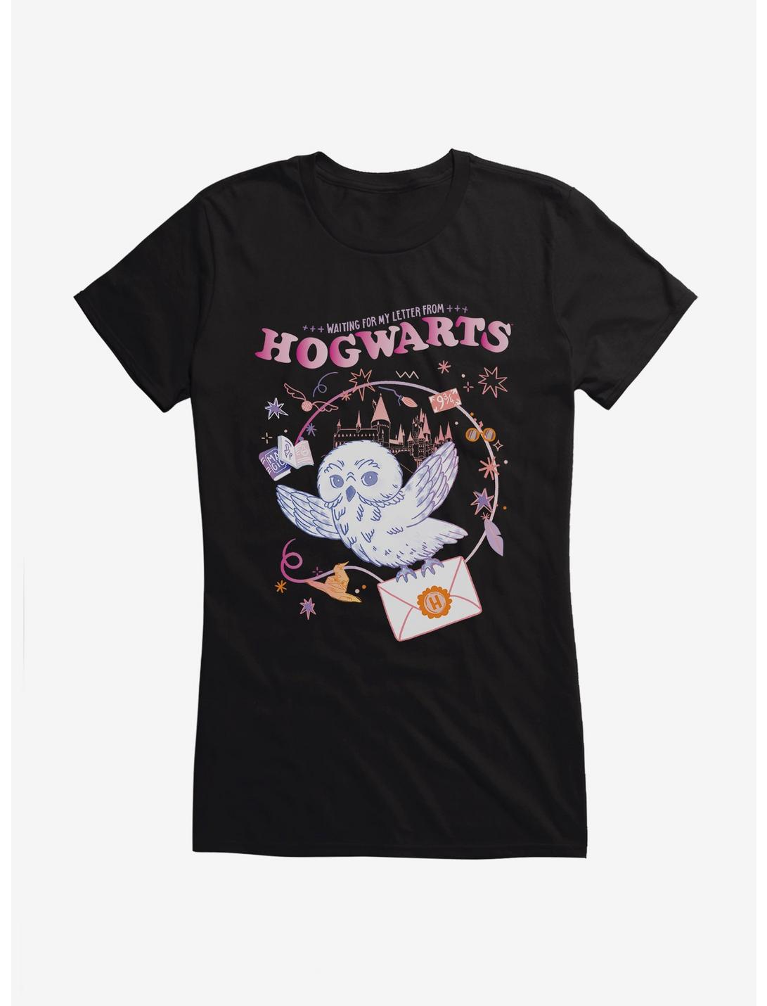 Harry Potter Letter From Hogwarts Girls T-Shirt, BLACK, hi-res
