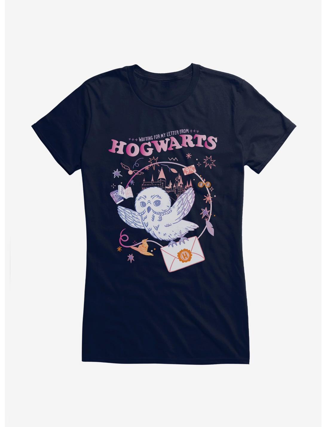 Harry Potter Letter From Hogwarts Girls T-Shirt, NAVY, hi-res
