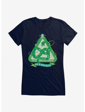 Harry Potter Slytherin Sparkles Girls T-Shirt, NAVY, hi-res