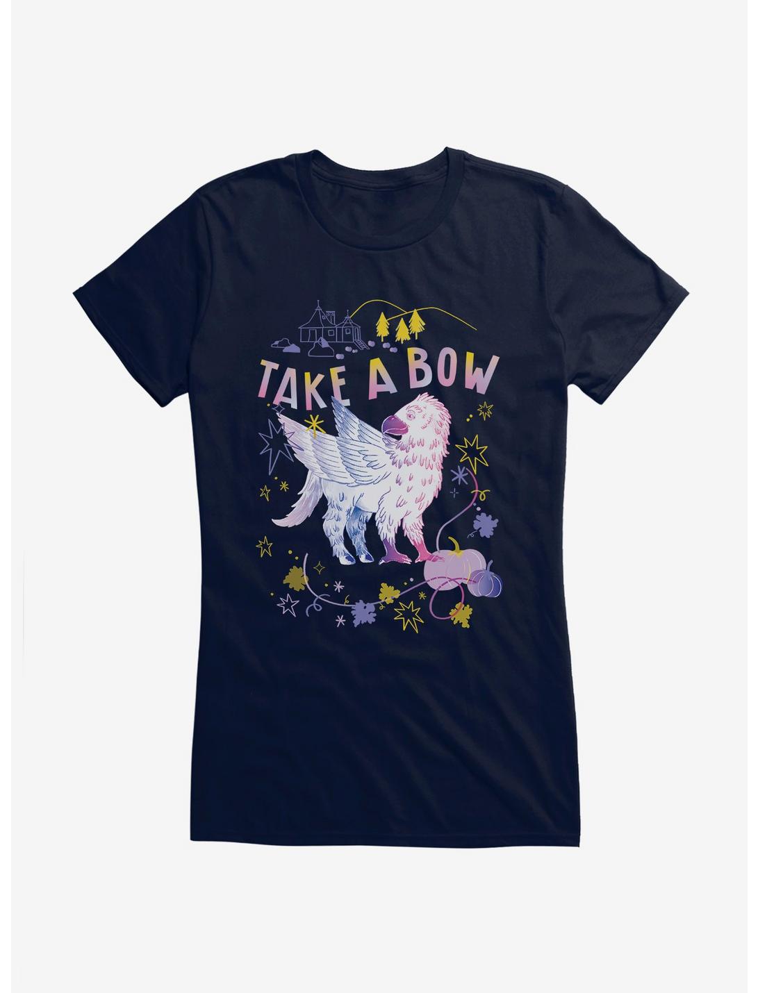 Harry Potter Take A Bow Girls T-Shirt, NAVY, hi-res