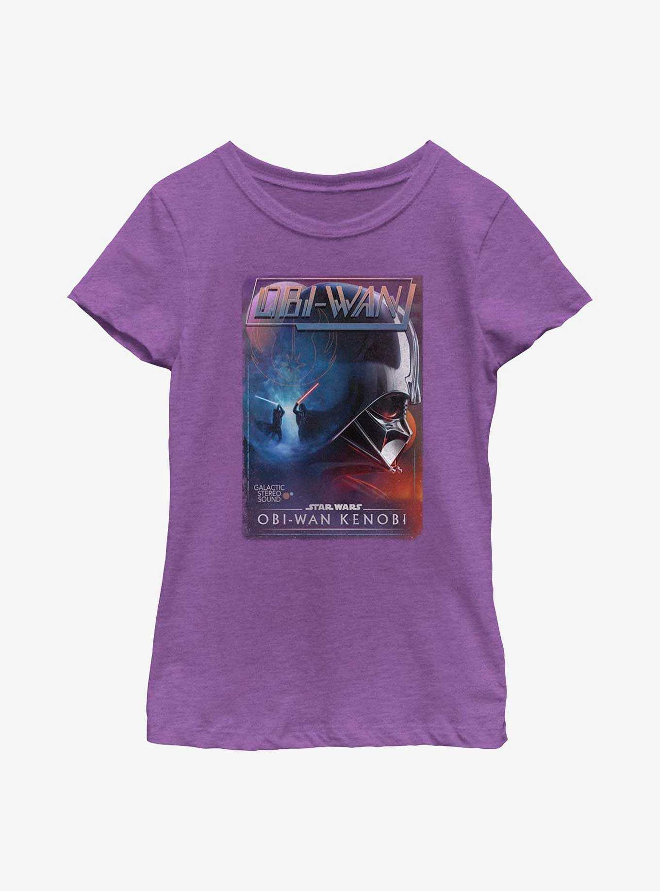 Star Wars Obi-Wan Kenobi Vader VHS Youth Girls T-Shirt, , hi-res