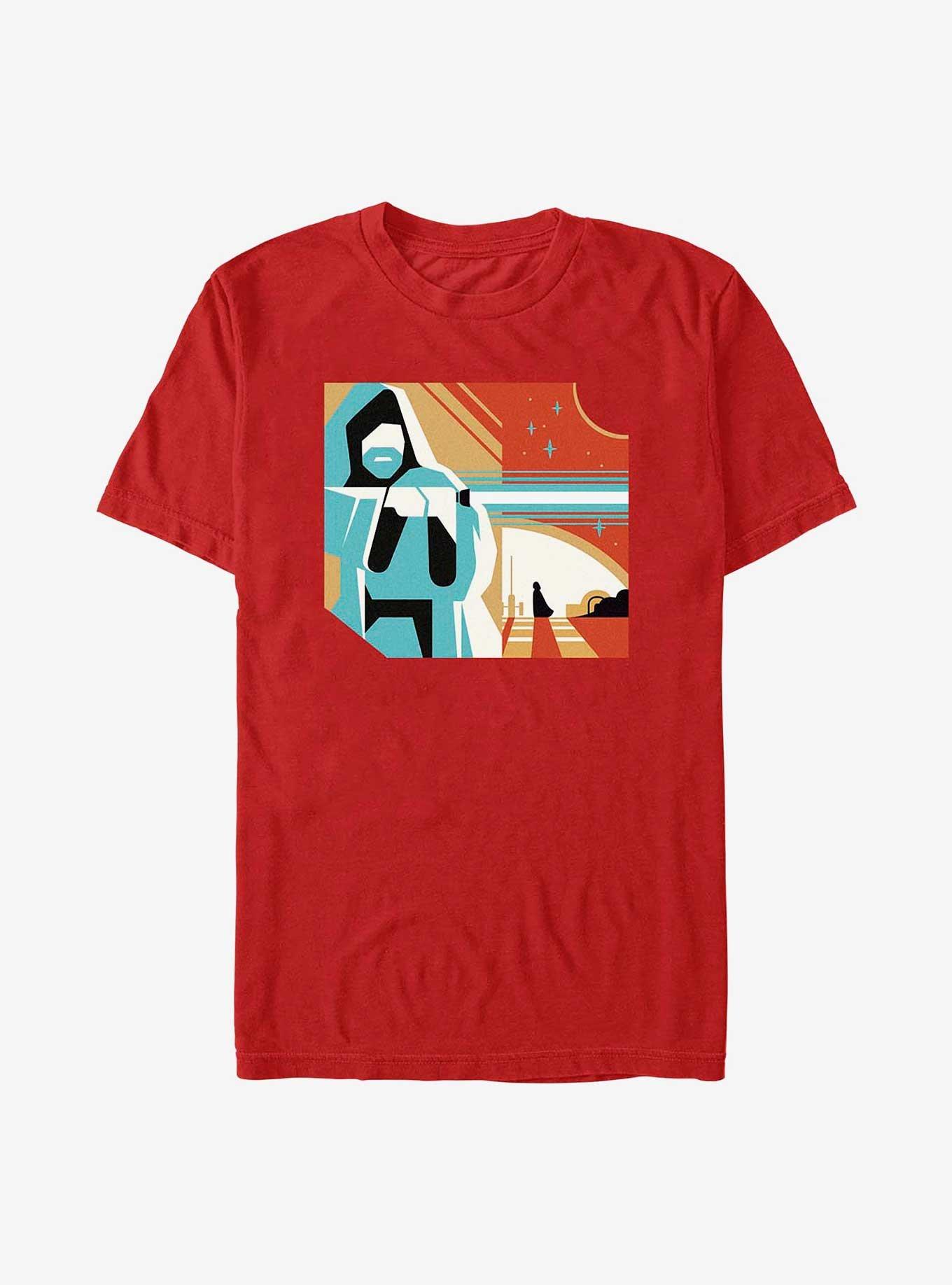 Star Wars Obi-Wan Kenobi Geometric Obi-Wan T-Shirt, RED, hi-res