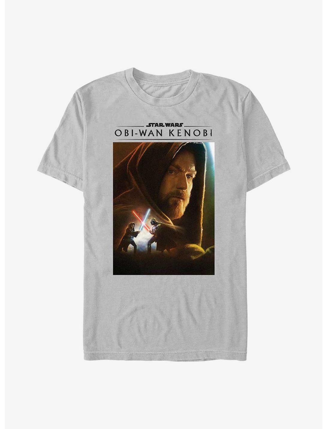 Star Wars Obi-Wan Kenobi Obi Oil Paint T-Shirt, SILVER, hi-res
