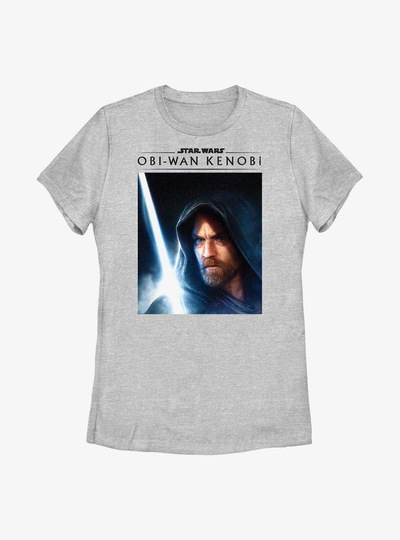 Star Wars Obi-Wan Kenobi Close Up Obi Womens T-Shirt, ATH HTR, hi-res