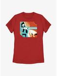 Star Wars Obi-Wan Kenobi Geometric Obi-Wan Womens T-Shirt, RED, hi-res