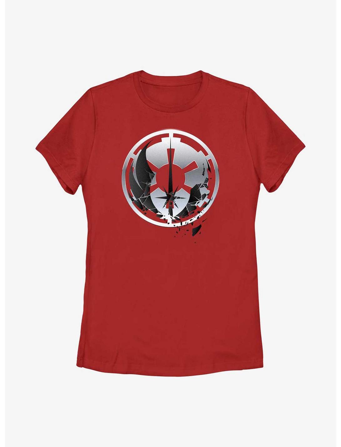 Star Wars Obi-Wan Kenobi Jedi To Empire Logo Womens T-Shirt, RED, hi-res