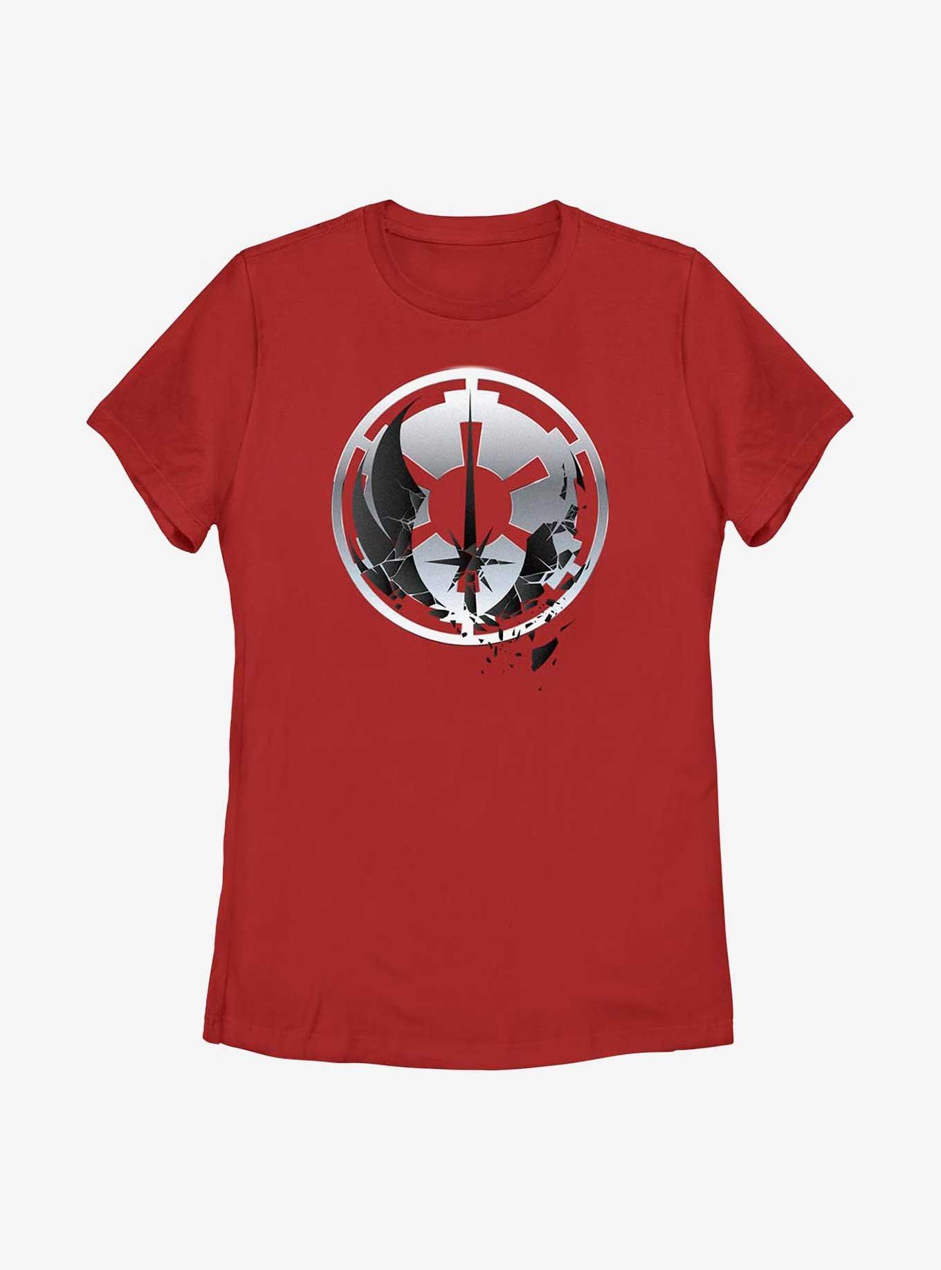 Star Wars Obi-Wan Kenobi Jedi To Empire Logo Womens T-Shirt, RED, hi-res