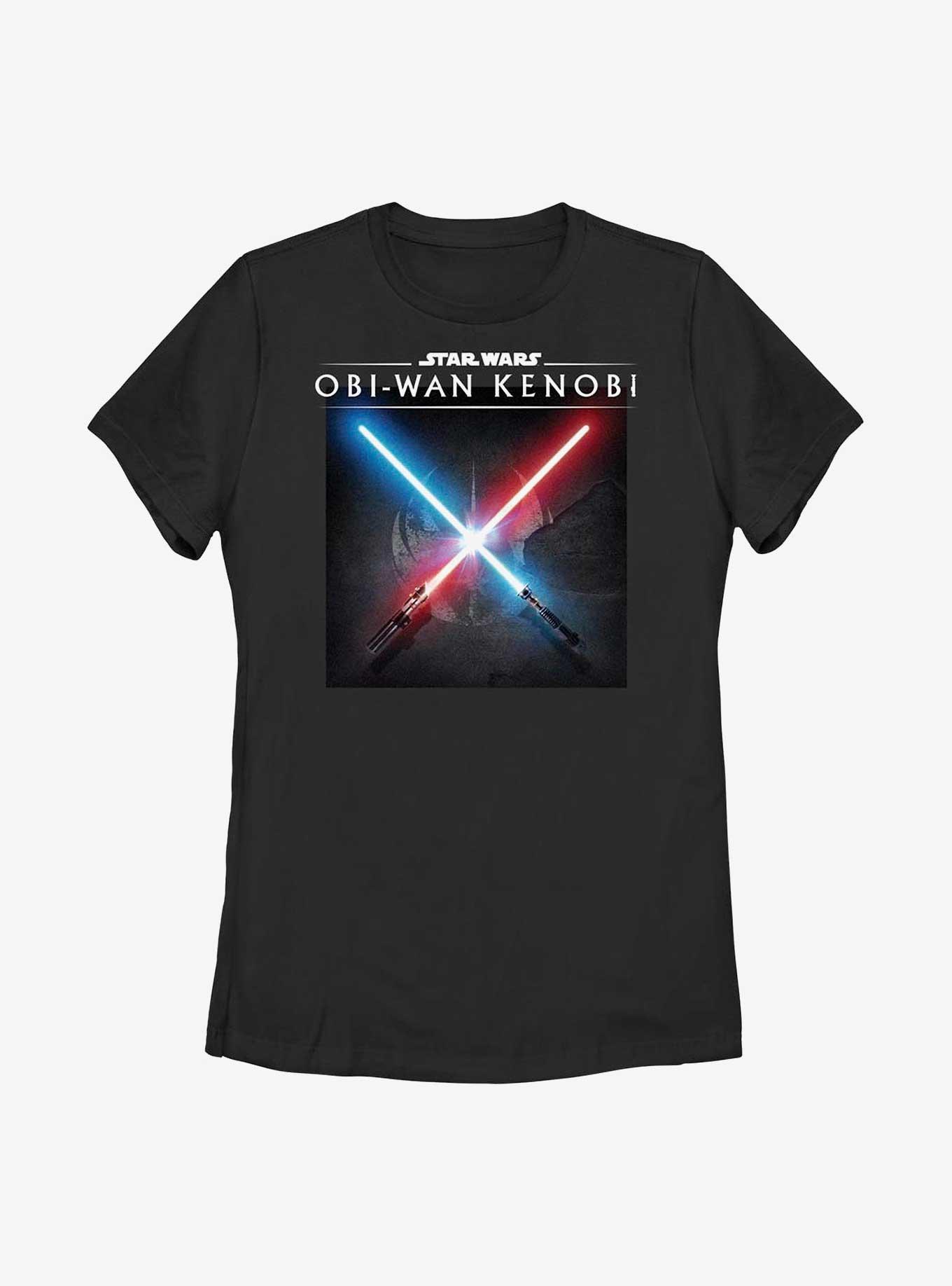 Star Wars Obi-Wan Kenobi Light Saber Clash Womens T-Shirt, , hi-res