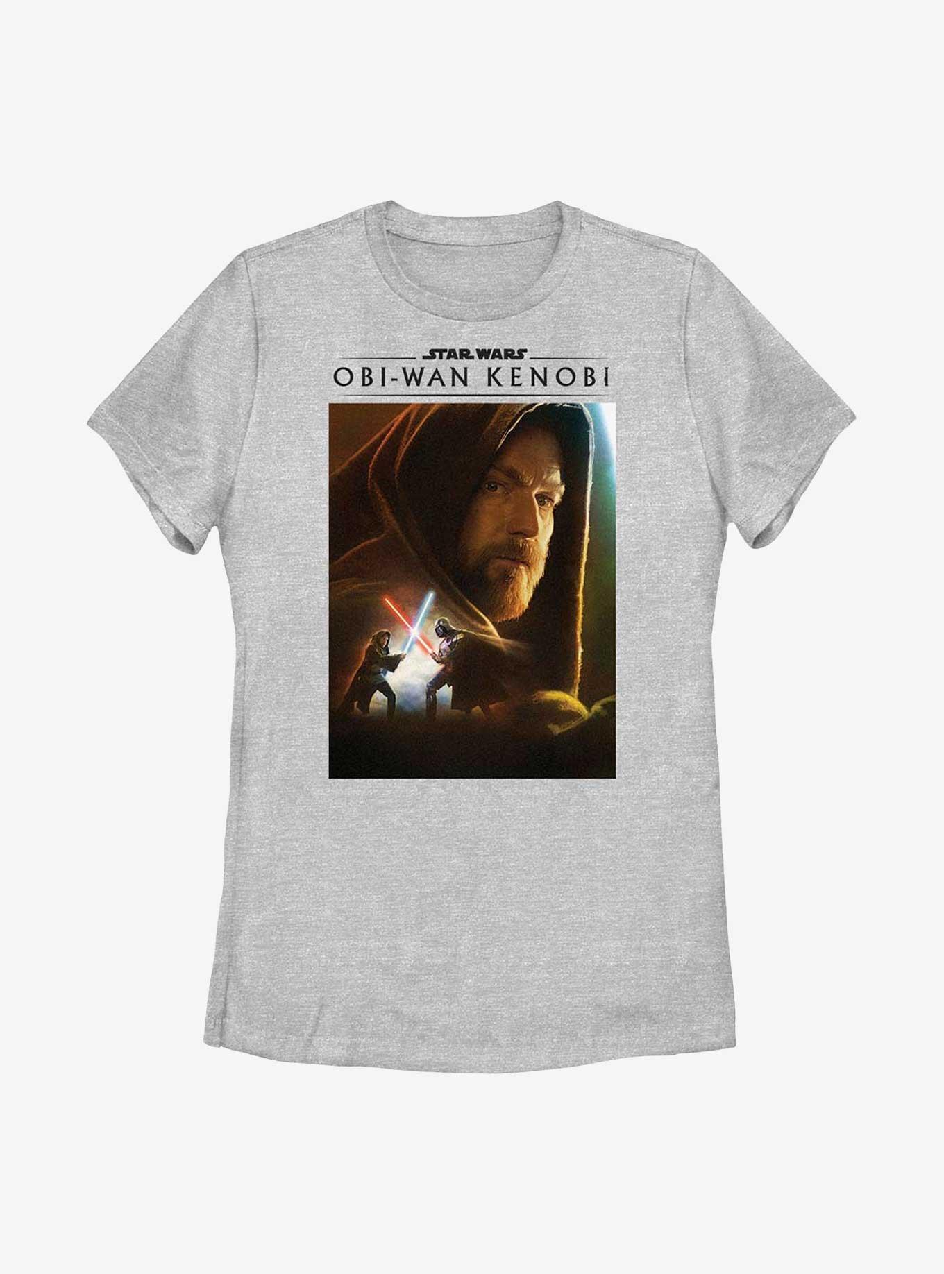 Star Wars Obi-Wan Kenobi Obi Oil Paint Womens T-Shirt, ATH HTR, hi-res