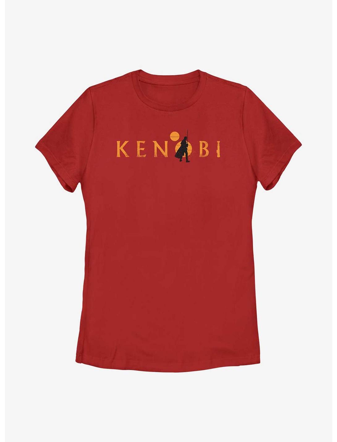 Star Wars Obi-Wan Kenobi Two Suns Logo Womens T-Shirt, RED, hi-res