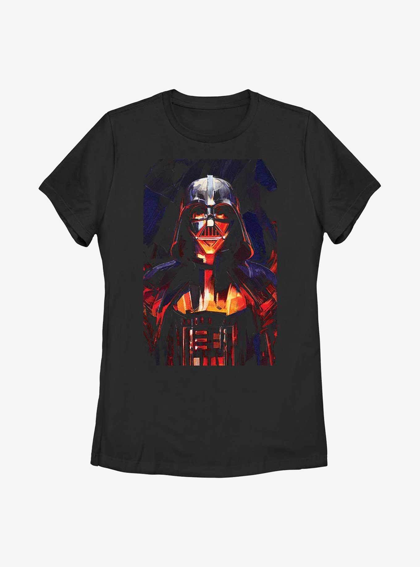 Star Wars Obi-Wan Kenobi Vader Paint Womens T-Shirt, BLACK, hi-res