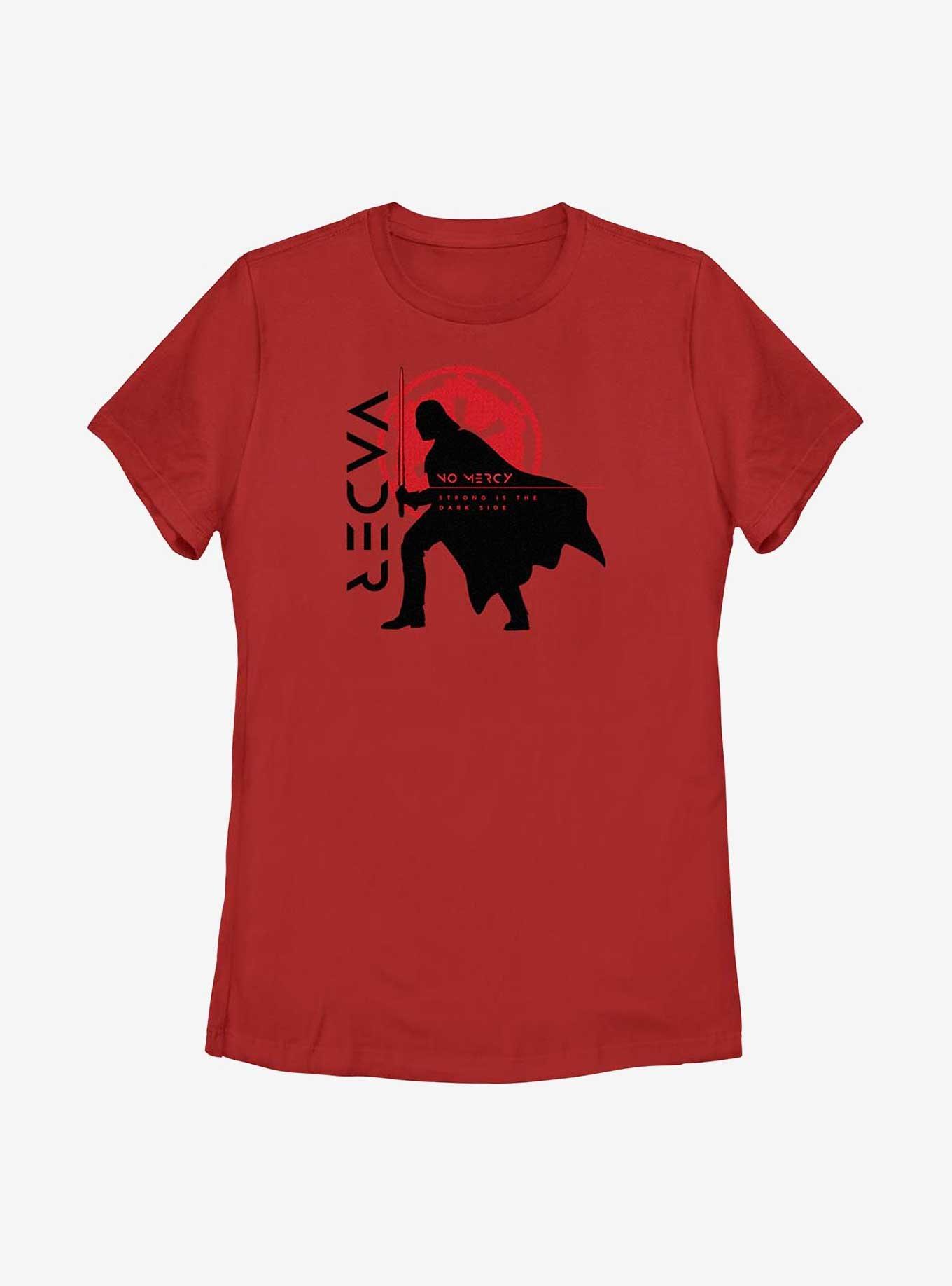 Star Wars Obi-Wan Kenobi Vader Silhouette Womens T-Shirt, RED, hi-res