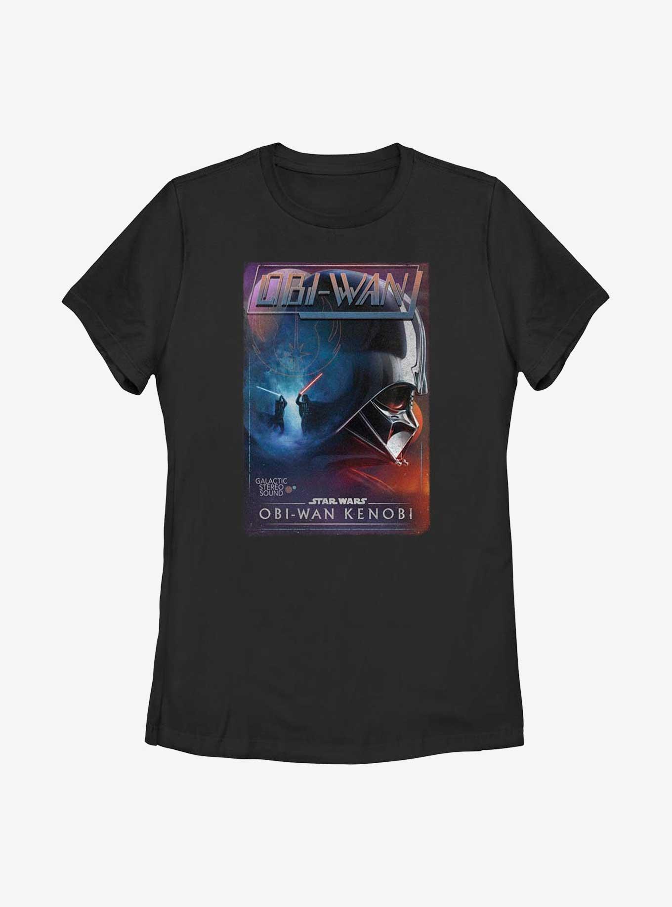 Star Wars Obi-Wan Kenobi Vader VHS Womens T-Shirt, , hi-res