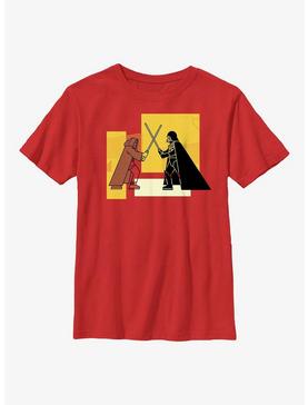 Star Wars Obi-Wan Kenobi Blocky Vader Vs Obi-Wan Youth T-Shirt, , hi-res