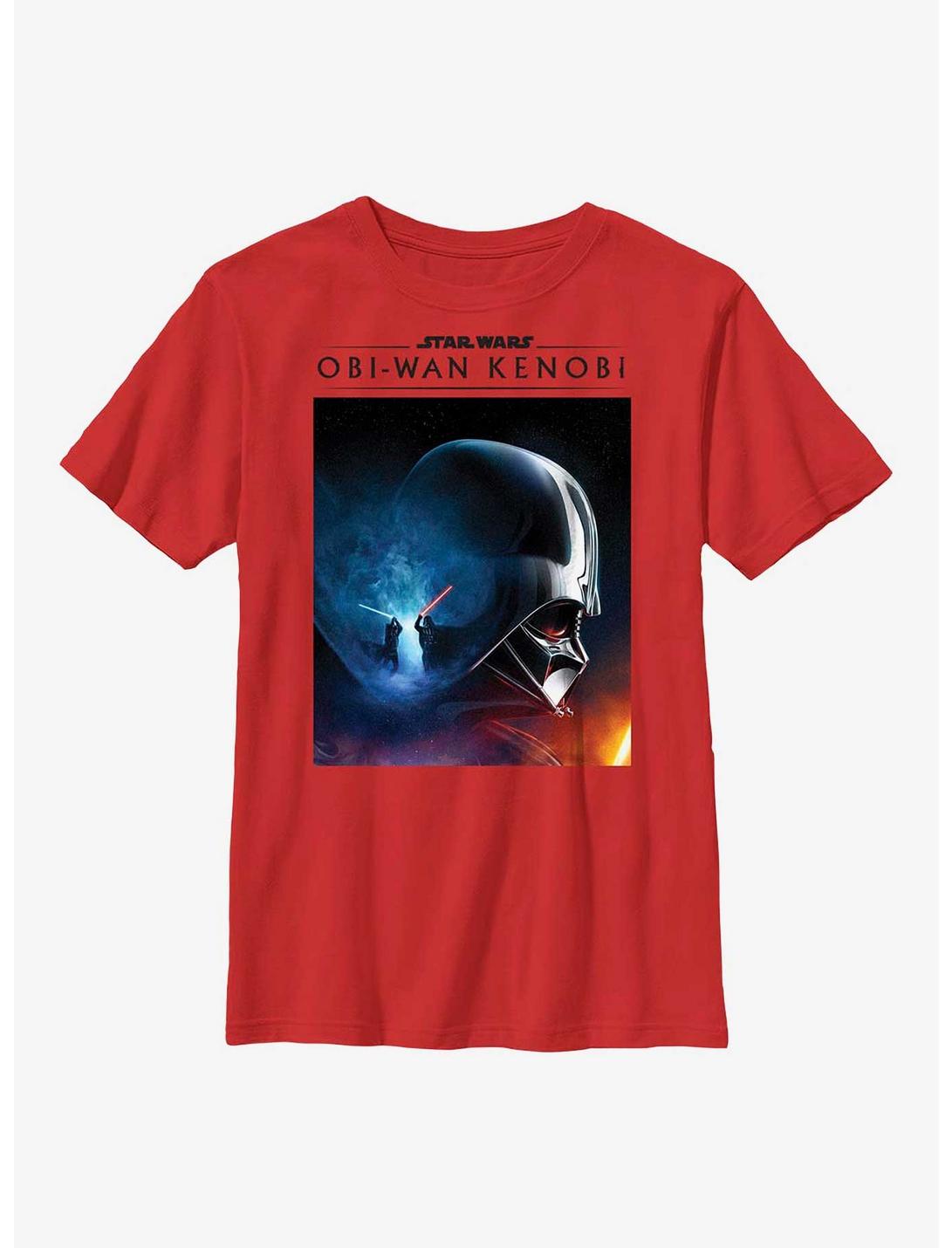Star Wars Obi-Wan Kenobi Galaxy Fight Youth T-Shirt, RED, hi-res
