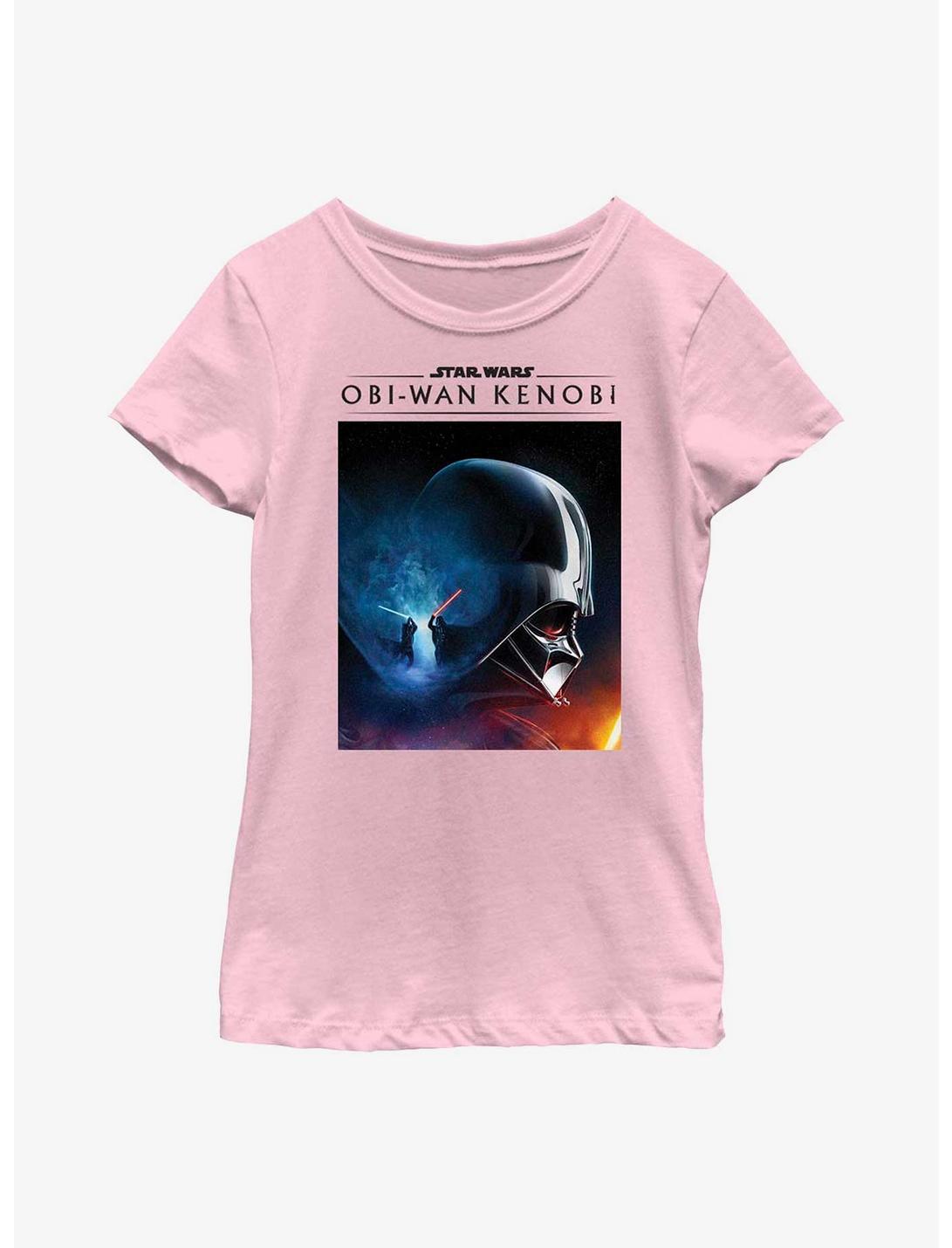 Star Wars Obi-Wan Kenobi Galaxy Fight Youth Girls T-Shirt, PINK, hi-res