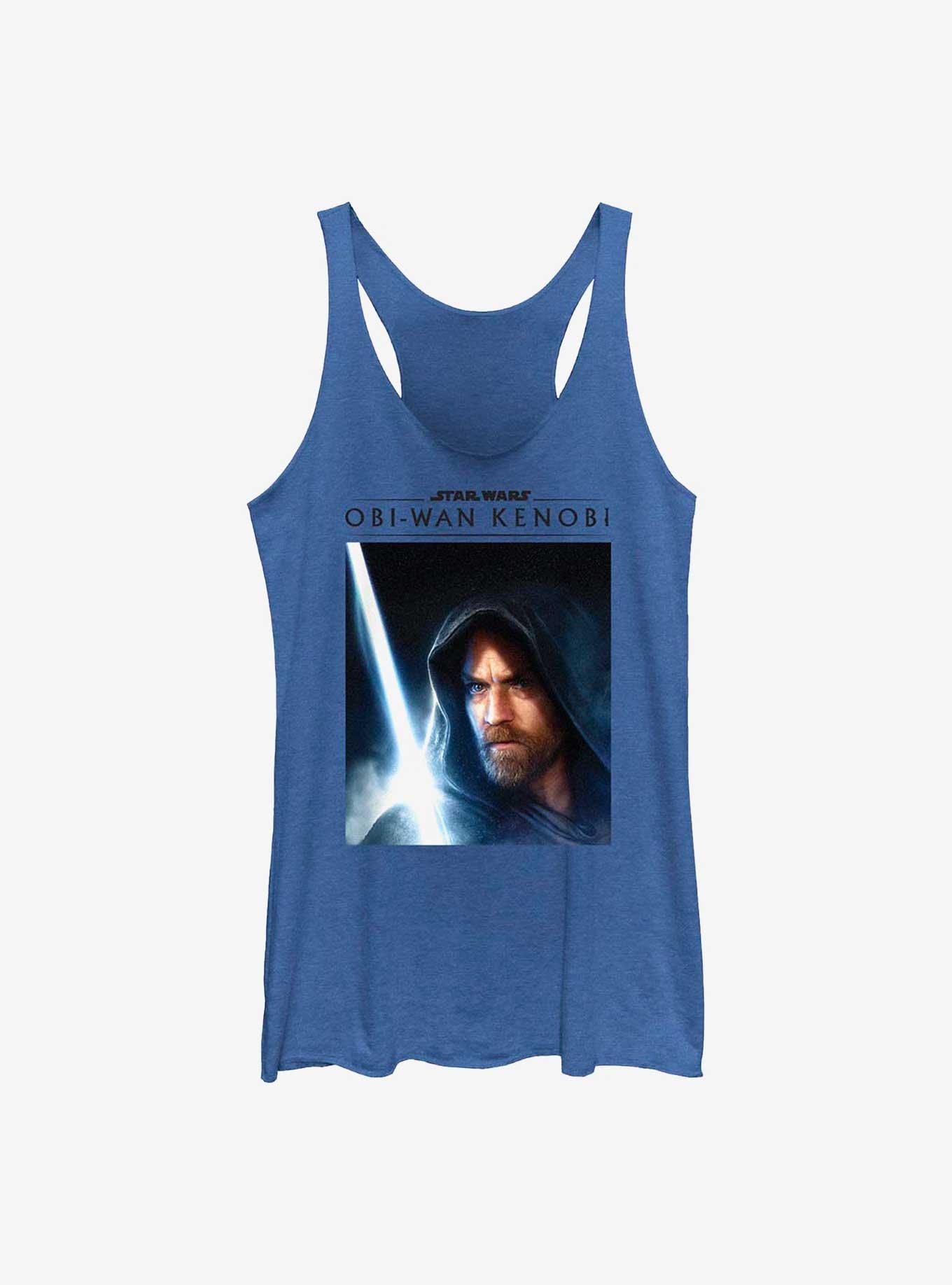 Star Wars Obi-Wan Kenobi Close Up Obi Womens Tank Top, ROY HTR, hi-res