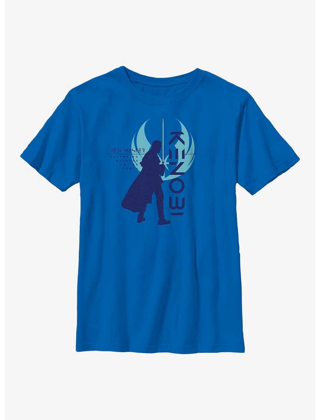 Star Wars Obi-Wan Kenobi Resistance Silhouette Youth T-Shirt, ROYAL, hi-res