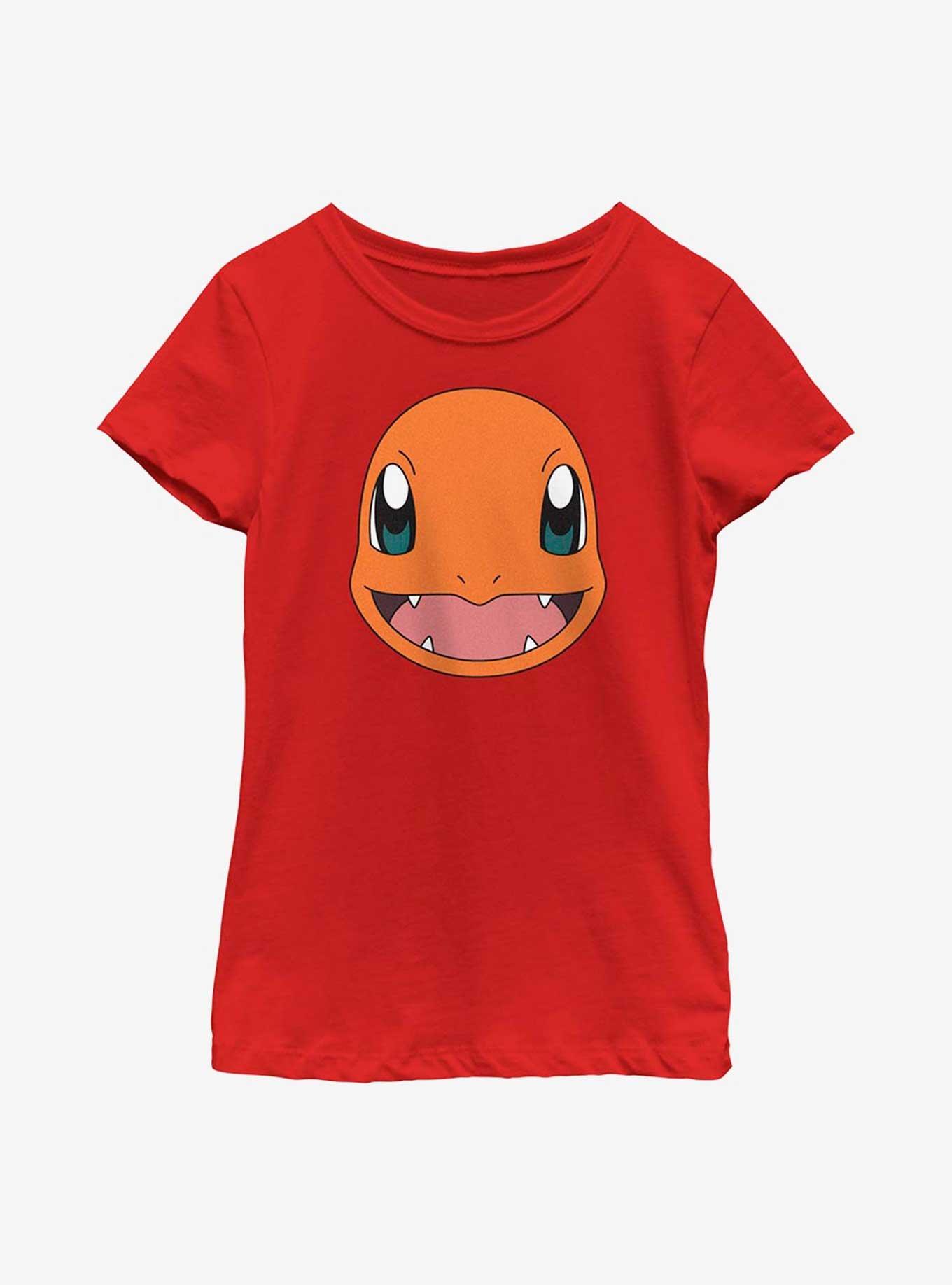 Pokemon Charmander Face Youth Girls T-Shirt