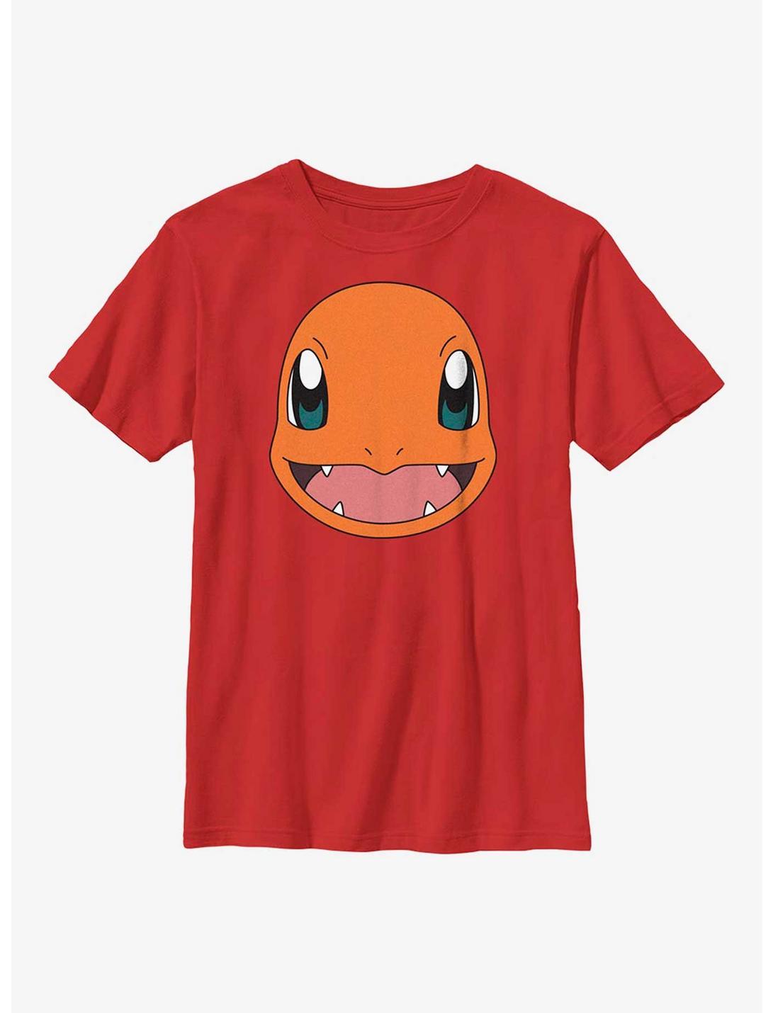 Pokémon Charmander Face Youth T-Shirt, RED, hi-res