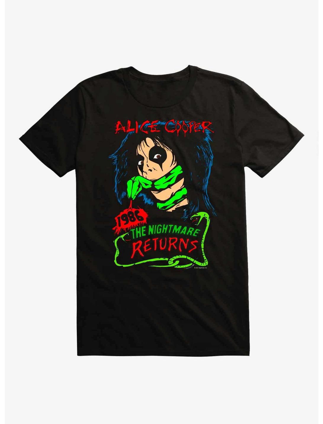 Alice Cooper The Nightmare Returns T-Shirt, BLACK, hi-res