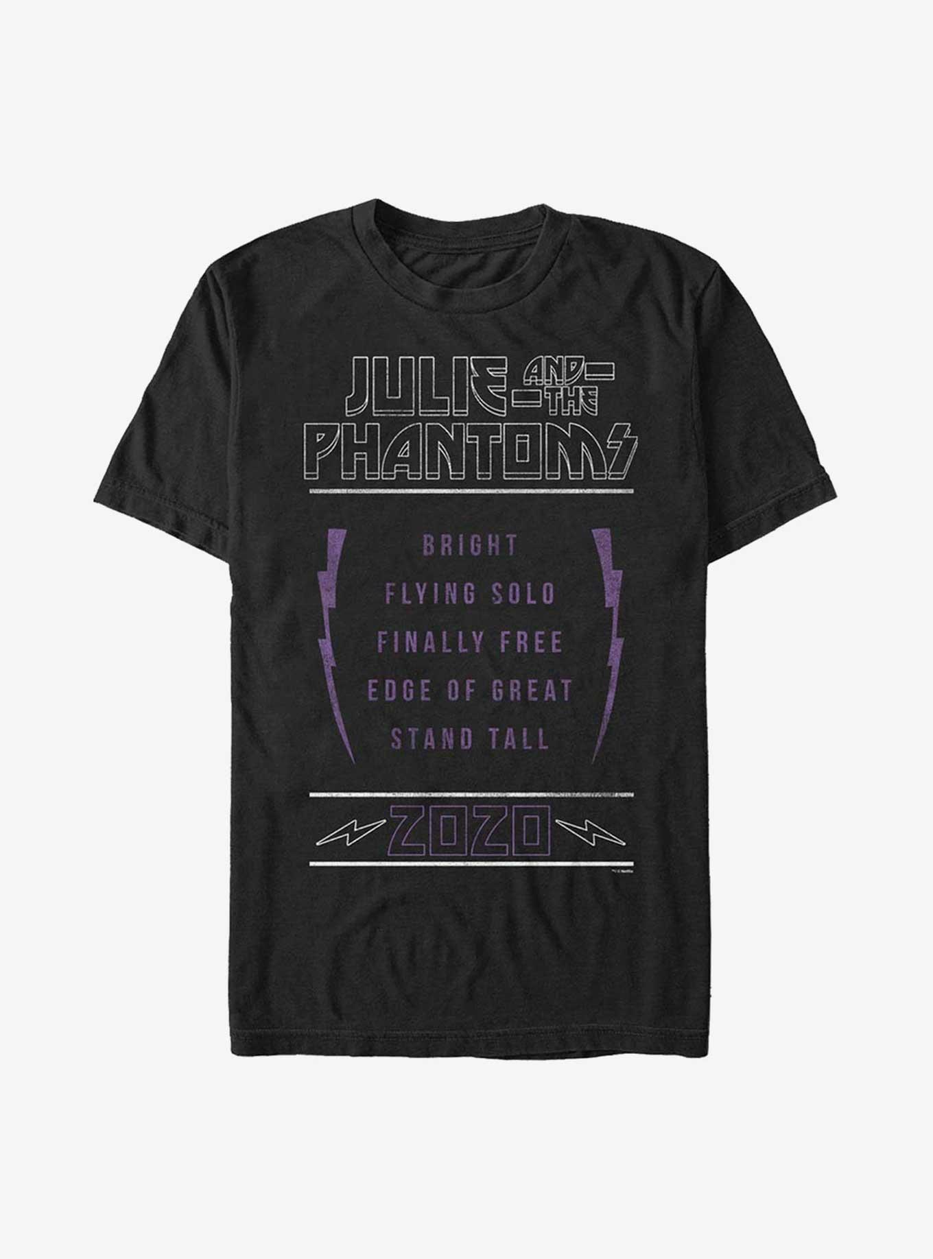 Julie And The Phantoms Set List T-Shirt, BLACK, hi-res