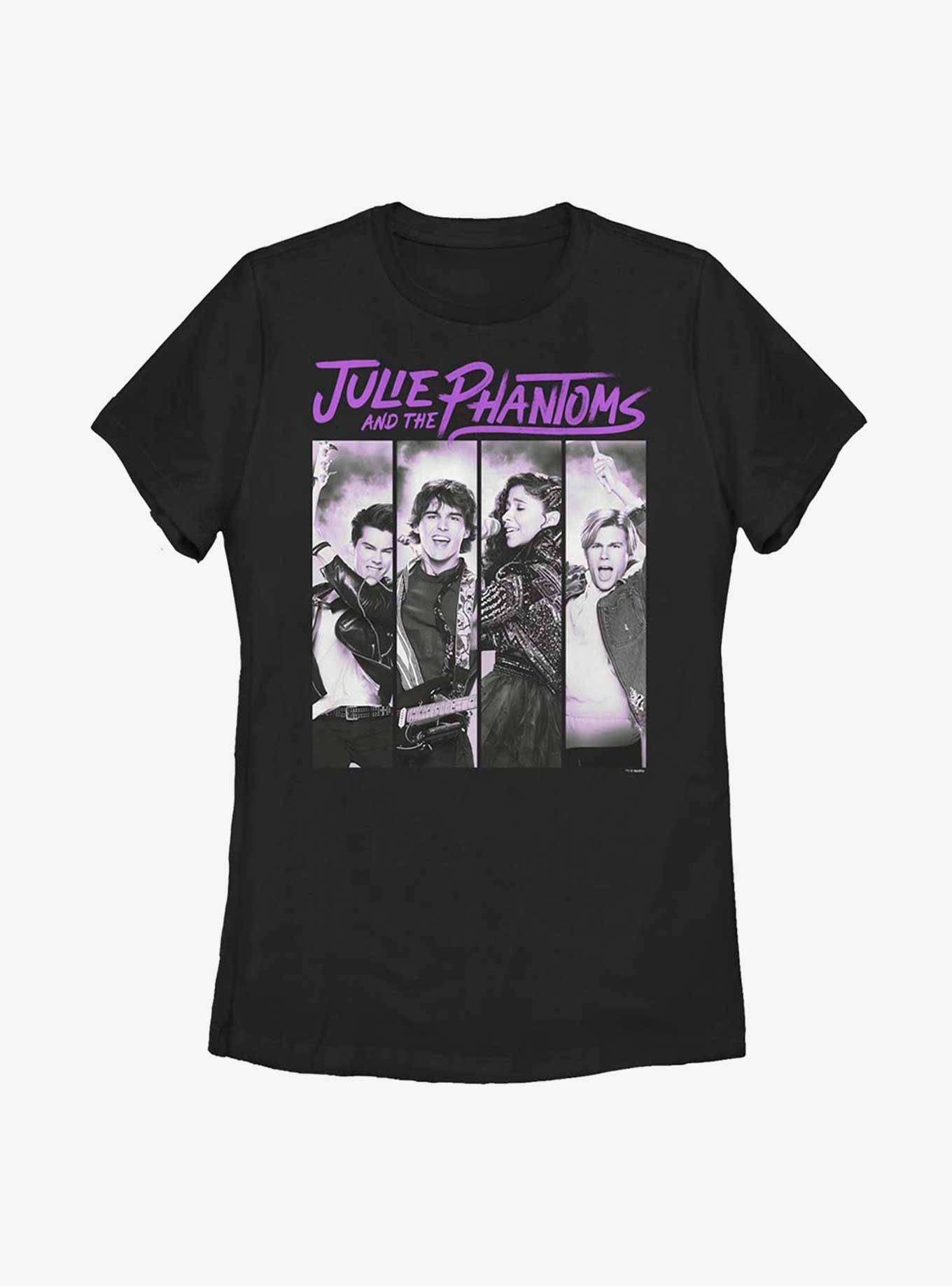 Julie And The Phantoms Panel Band Womens T-Shirt, BLACK, hi-res